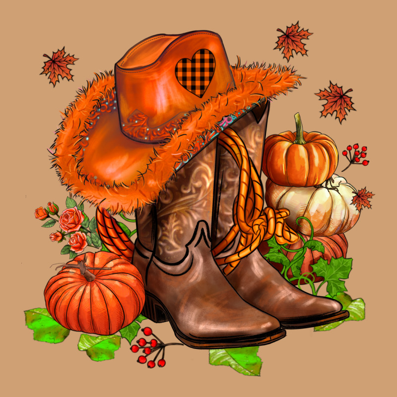 Fall Pumpkins  Cowgirl  And Roses Vintage Tee by AdoDesignShop | Teevron