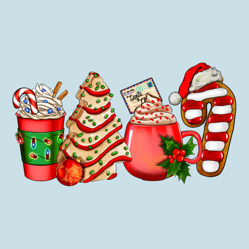 Christmas Tree Cake And Coffee Cups Ado Ladies Tee by AdoDesignShop | Teevron