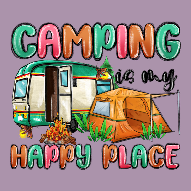 Camping Is My Happy Place Heavyweight Hoodie by MaliasSmallBusiness | Teevron