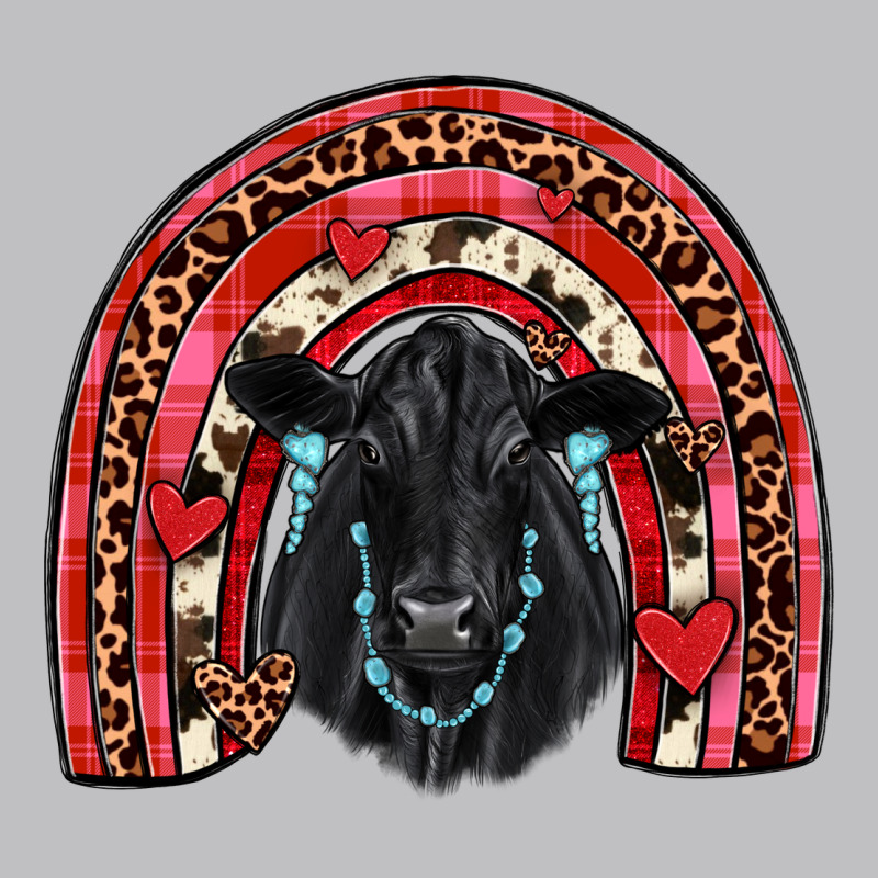 Valentines Black Angus  Rainbow Long Sleeve Tee by JahusDesignShop | Teevron
