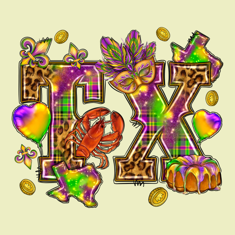Texas Mardi Gras Urban Hoodie by NancyCooperArtShop | Teevron