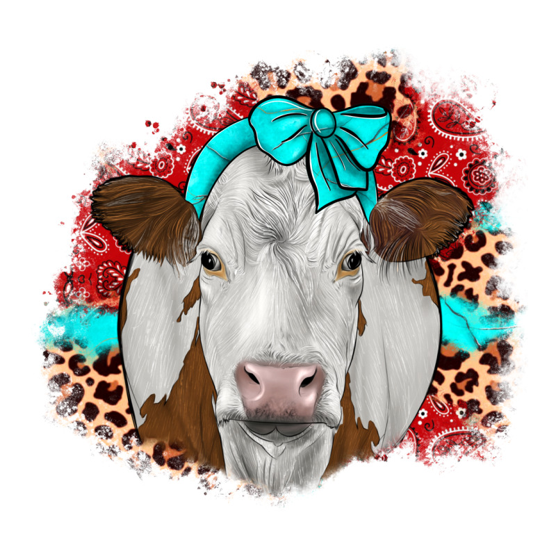 Ribbon Simmental Leopard Long Sleeve Tee by JahusDesignShop | Teevron