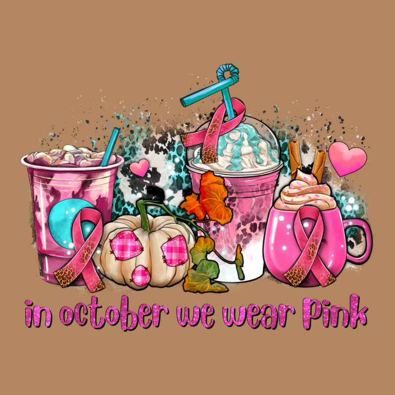 Western Cancer  In October We Wear Pink Coffee Cups With Ribbons Long Sleeve Tee by AdoDesignShop | Teevron