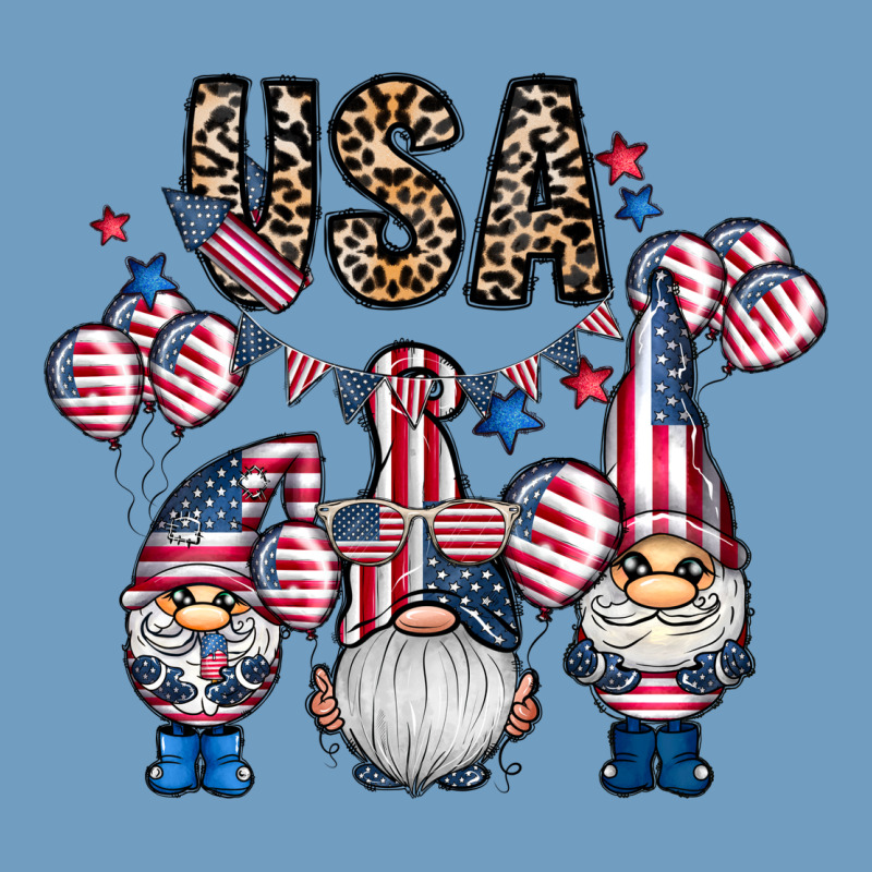 Usa America Gnome Urban Heavy Tee by CowhideDigitalArt | Teevron