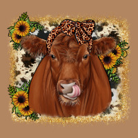 Red Angus Cowhide Sunflower Long Sleeve Tee | Teevron