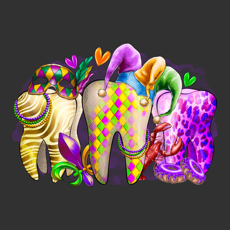 Mardi Gras Tooth Urban Heavy Tee by RacoonDesign | Teevron