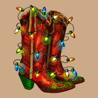 Christmas Western Boots With Lights Vintage Hoodie | Teevron
