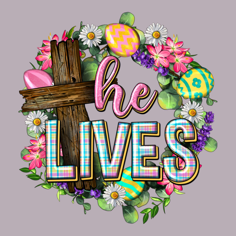 He Lives Easter With Flowers Vintage Tee by Neo Western | Teevron