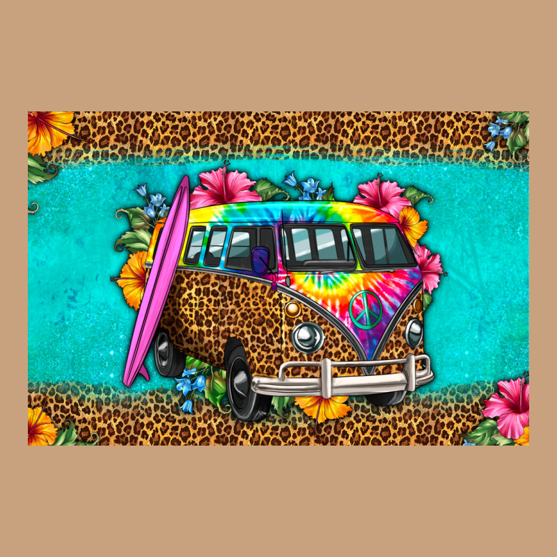 Hippie Van Floral Skinny Metal Can Holder Vintage Tee by HRA Design Shop | Teevron
