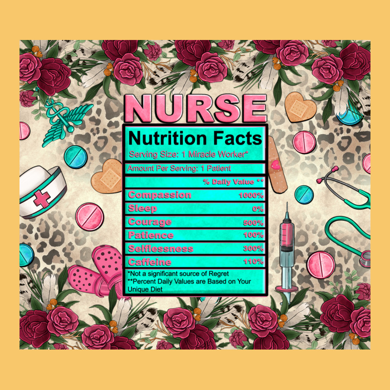 Nurse Nutrition Facts Vintage Hoodie by Zillion Design Studio | Teevron