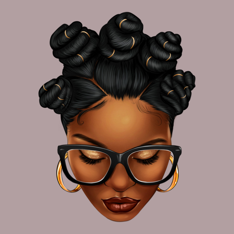Afro Woman With Bantu Knots Vintage Hoodie by texasbilliewilder | Teevron