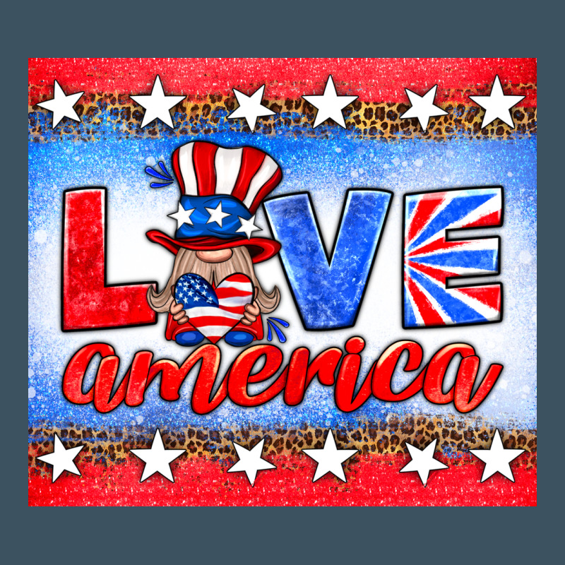 Love America Gnome Urban Heavy Tee by HRA Design Shop | Teevron