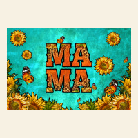 Sunflowers Mama Skinny Metal Can Holder Vintage Tee | Teevron