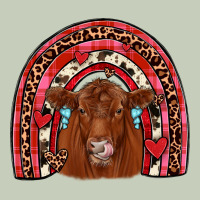 Valentines Red Angus Rainbow Long Sleeve Tee | Teevron