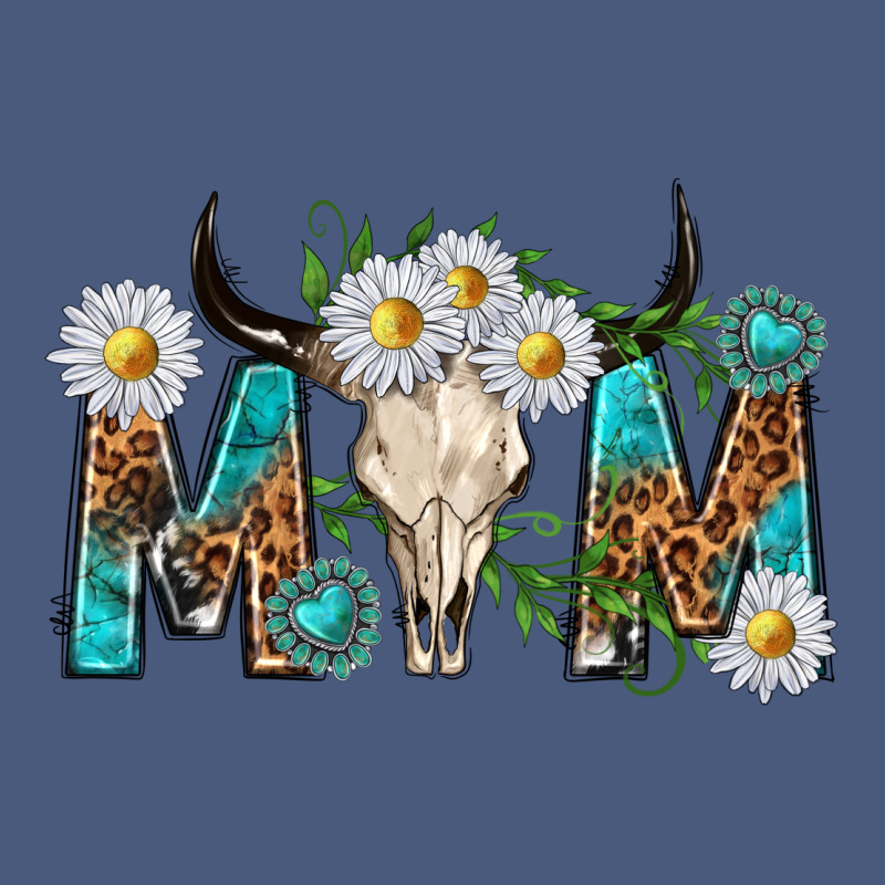 Mom With Bull Skull Vintage Hoodie by texasbilliewilder | Teevron