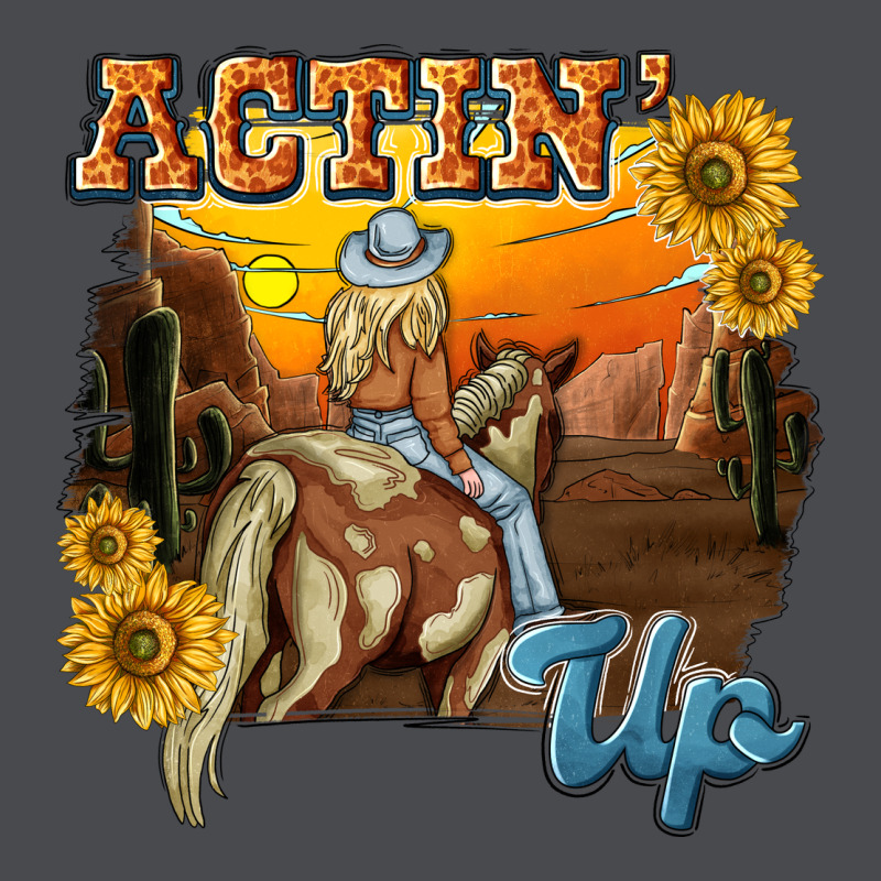 Actinup With Cowgirl Zipper Hoodie by NancyCooperArtShop | Teevron