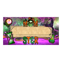 custom name momster license plate template | Teevron