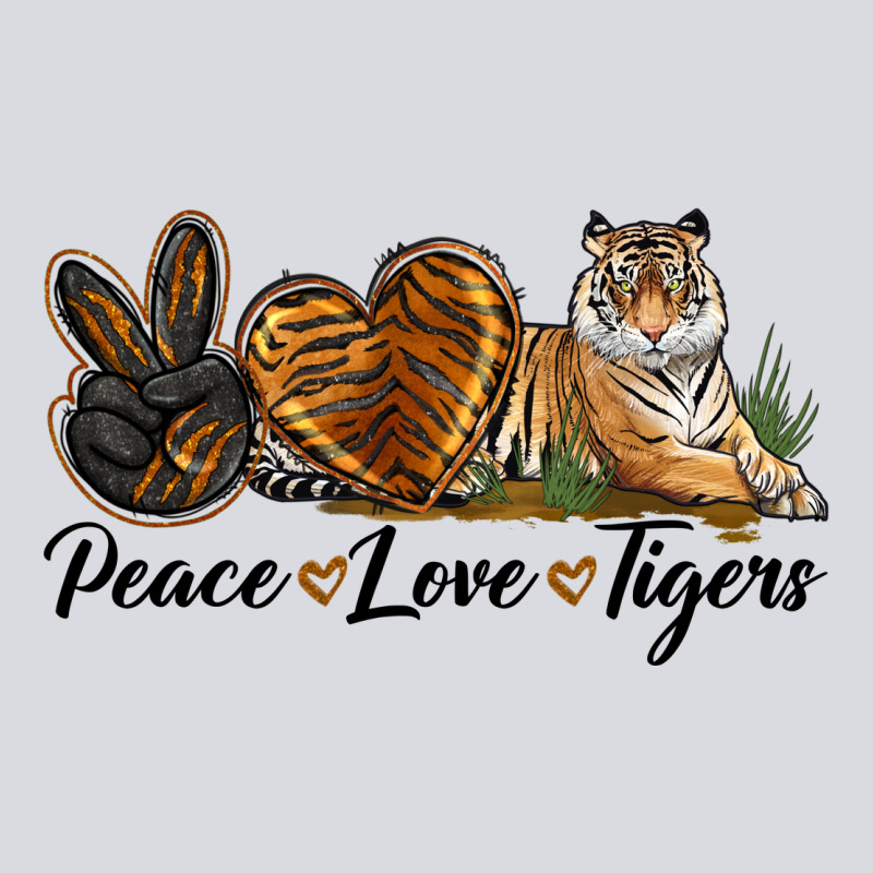 Peace Love Tigers Zipper Hoodie by LillyAllenDesigns | Teevron
