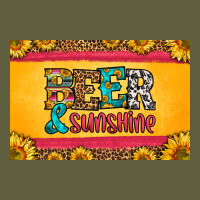 Beer And Sunshine Skinny Metal Can Holder Vintage Tee | Teevron