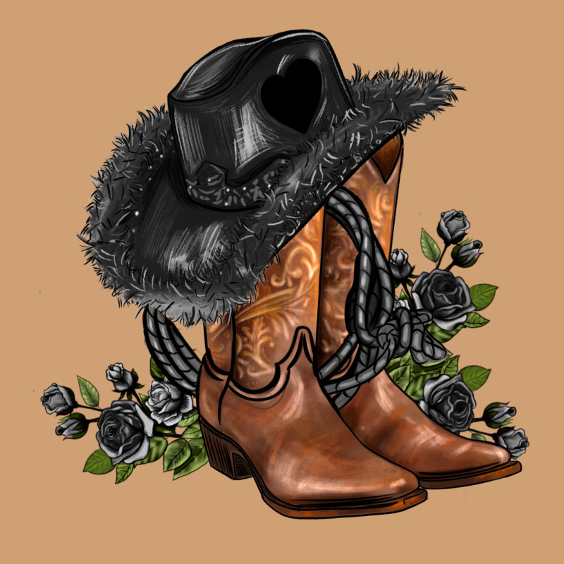 Black Cowgirl  And Roses Vintage Tee by AdoDesignShop | Teevron