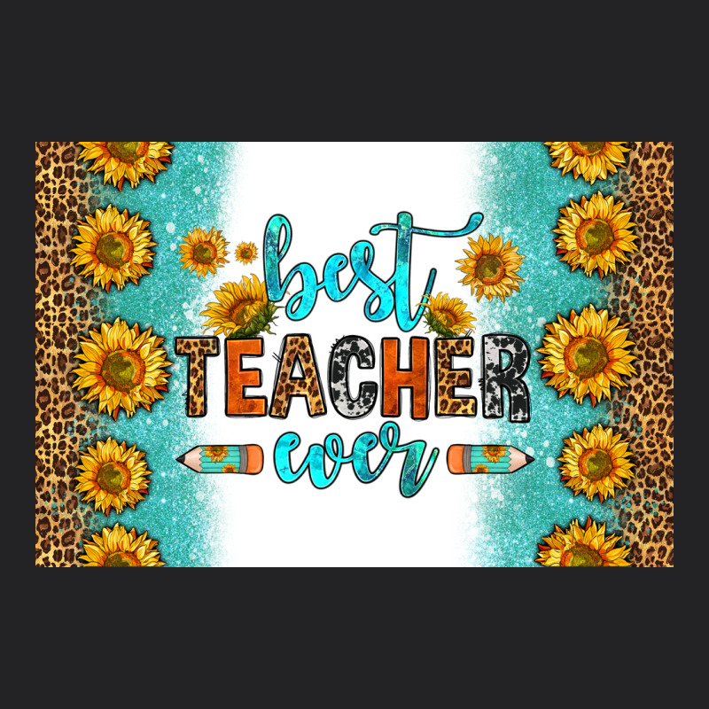 Best Teacher Ever Skinny Metal Can Holder Vintage Tee by HRA Design Shop | Teevron