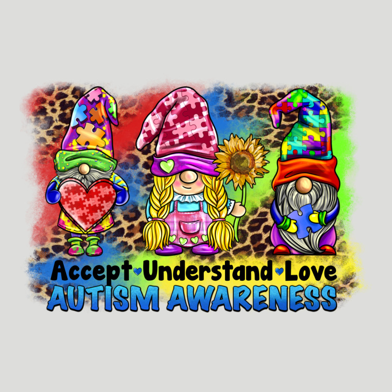 Accept Understand Love Autism Awareness Western Background Zipper Hoodie by BarkalooDesign | Teevron