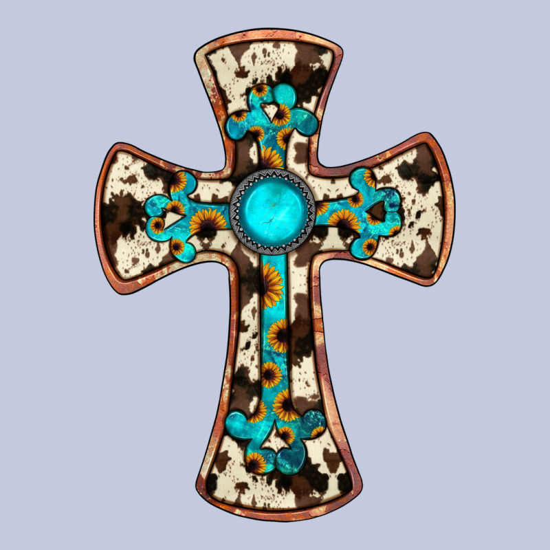Cowhide Gemstone  Cross Long Sleeve Tee by JahusDesignShop | Teevron