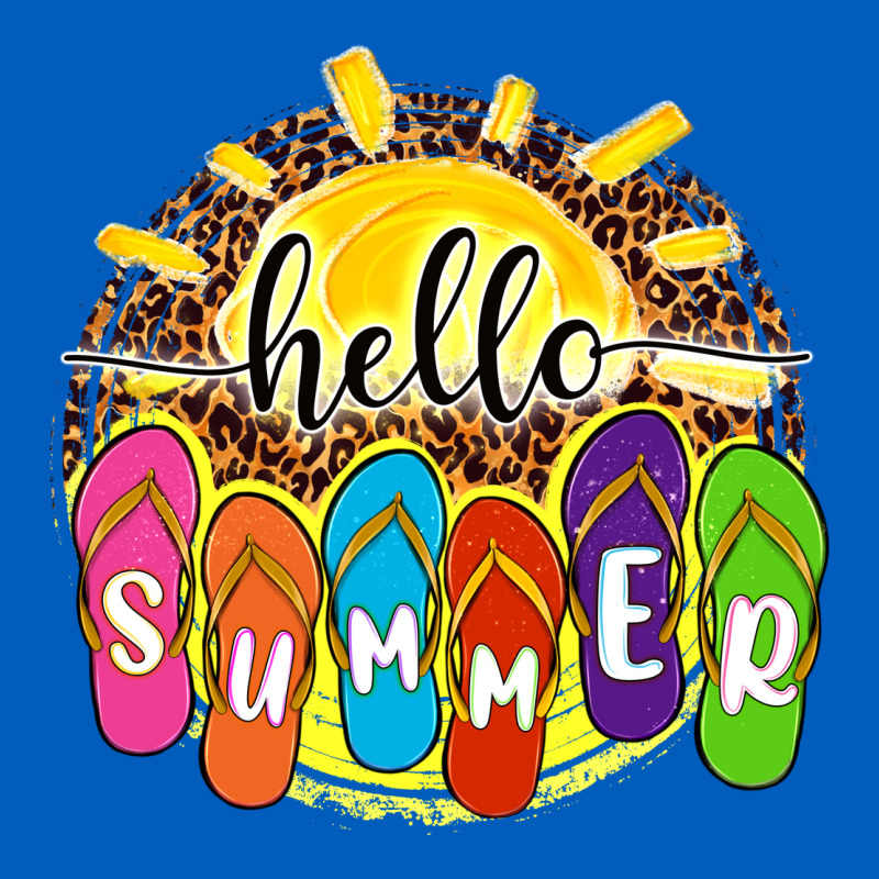 Hello Summer With Flip Flops Urban Hoodie by NancyCooperArtShop | Teevron