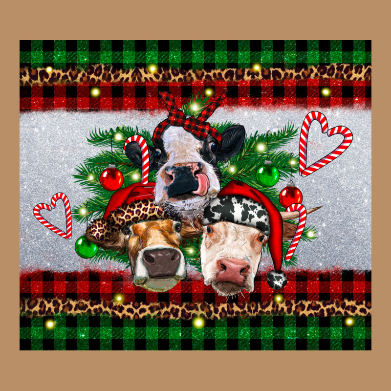 Christmas Heifers Vintage Hoodie by RanaPortraitStore | Teevron
