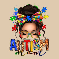 Autism Mom Afro Messy Bun Heavyweight Sweatshirt | Teevron