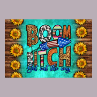Boom Bitch Get Out The Way Skinny Metal Can Holder Vintage Tee | Teevron