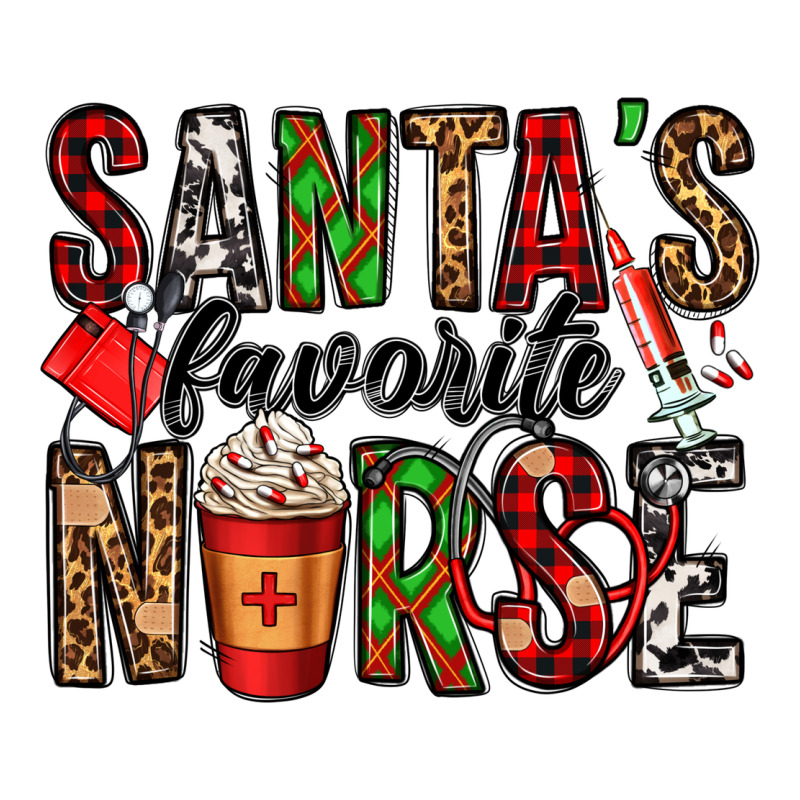 Santa's Favorite Nurse Zipper Hoodie by Jasminsmagicworld | Teevron