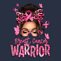 Brest Cancer Warrior Afro Messy Bun Heavyweight Sweatshirt | Teevron