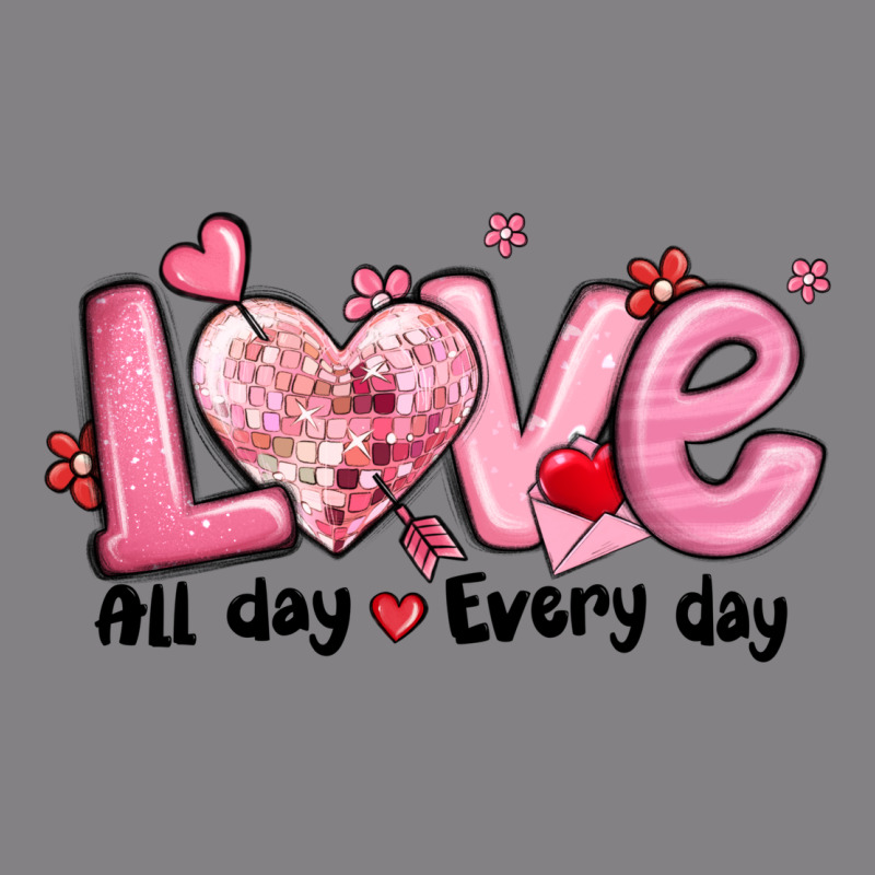 Love All Day Every Day Heavyweight Hoodie by MaliasSmallBusiness | Teevron