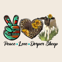 Peace Love Dorper Sheep Zipper Hoodie | Teevron
