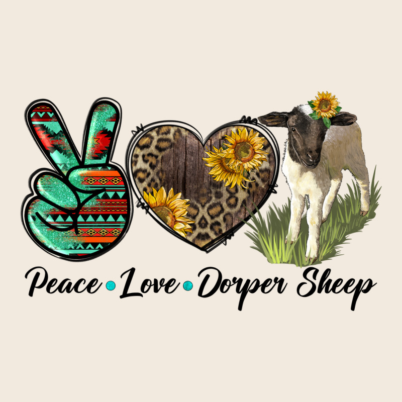 Peace Love Dorper Sheep Zipper Hoodie by LillyAllenDesigns | Teevron