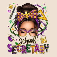 Mardi Gras School Secretary Caucasian Messy Bun Urban Hoodie | Teevron