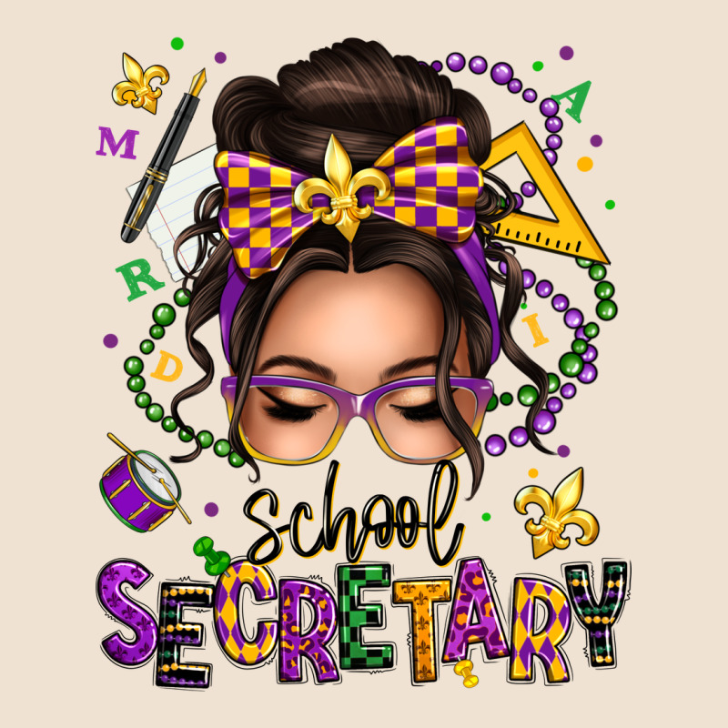 Mardi Gras School Secretary Caucasian Messy Bun Urban Hoodie by texasbilliewilder | Teevron
