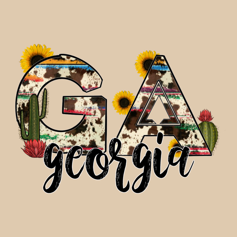 Georgia State Cowhide Serape Cactus Heavyweight Sweatshirt by RanaPortraitStore | Teevron