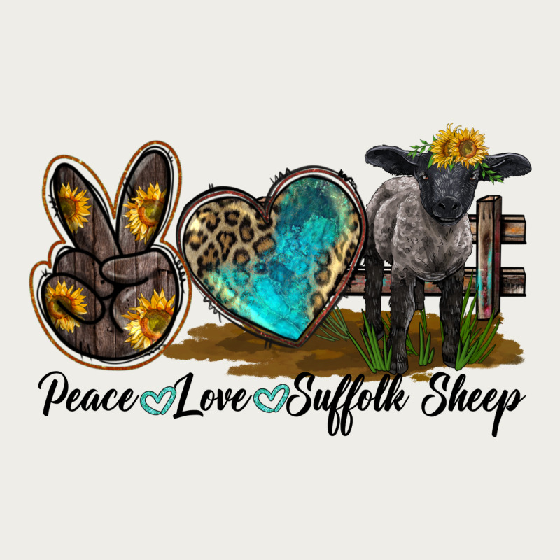 Peace Love Suffolk Sheep Zipper Hoodie by LillyAllenDesigns | Teevron