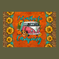 I'd Rather Be Camping Skinny Metal Can Holder Vintage Tee | Teevron