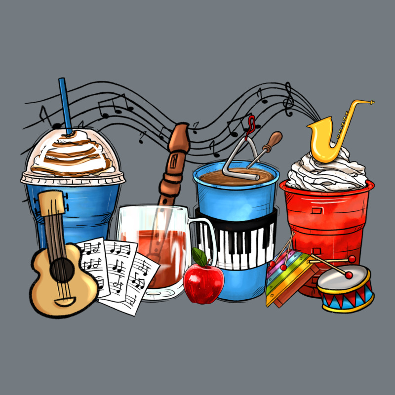 Music Teacher Coffee Cups Heavyweight Sweatshirt by Zillion Design Studio | Teevron