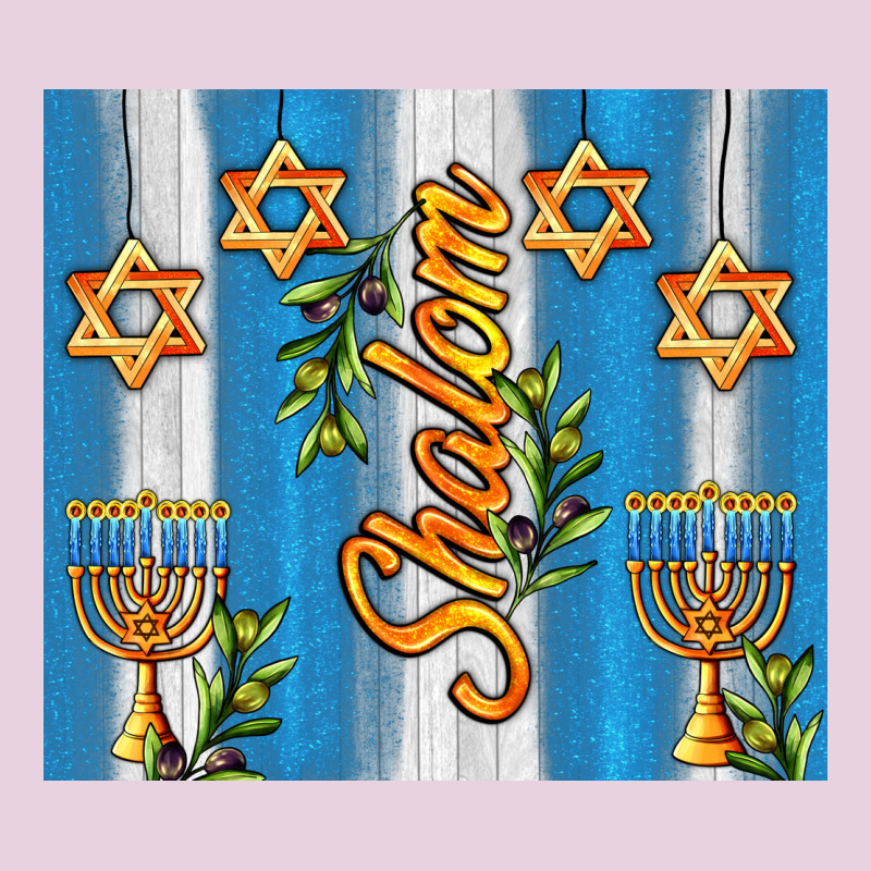 Shalom With Star Of David Ladies Tee by AdoDesignShop | Teevron
