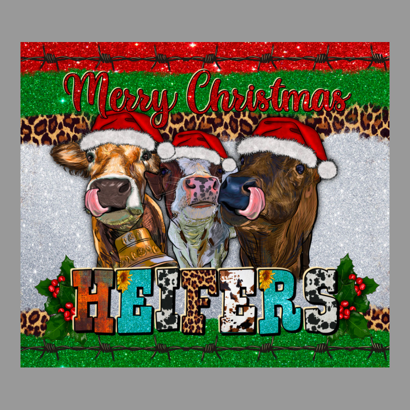 Merry Christmas Heifers Vintage Hoodie by RanaPortraitStore | Teevron