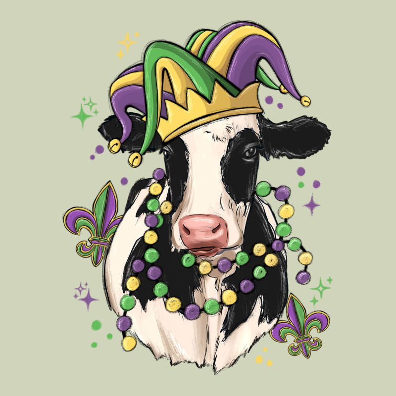 Mardi Gras Cow Heavyweight Hoodie by MaliasSmallBusiness | Teevron