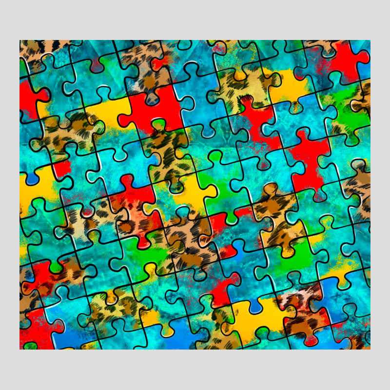 Autism Awareness Puzzle Zipper Hoodie by BarkalooDesign | Teevron