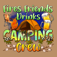 Fires Friends Drinks Camping Crew Vintage Hoodie | Teevron