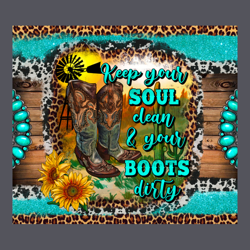 Keep Your Soul Clean And Your Boots Dirty Vintage Hoodie by RanaPortraitStore | Teevron