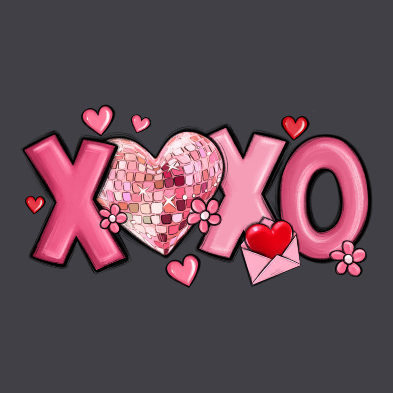 Xoxo Disco Heart Valentine's Day Heavyweight Hoodie by MaliasSmallBusiness | Teevron