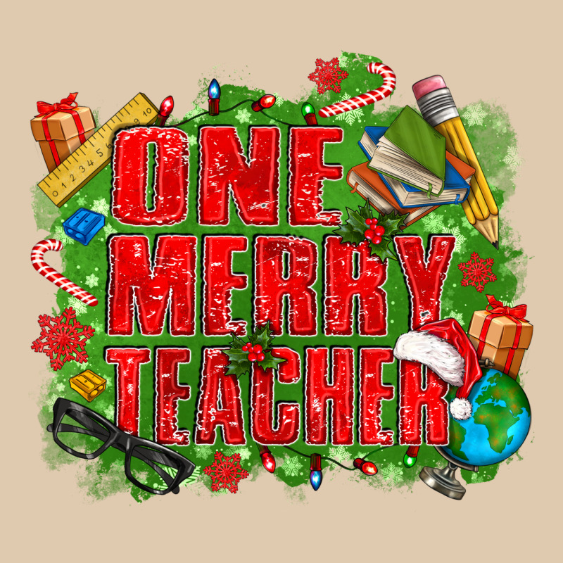 One Merry Teacher Heavyweight Sweatshirt by texasbilliewilder | Teevron